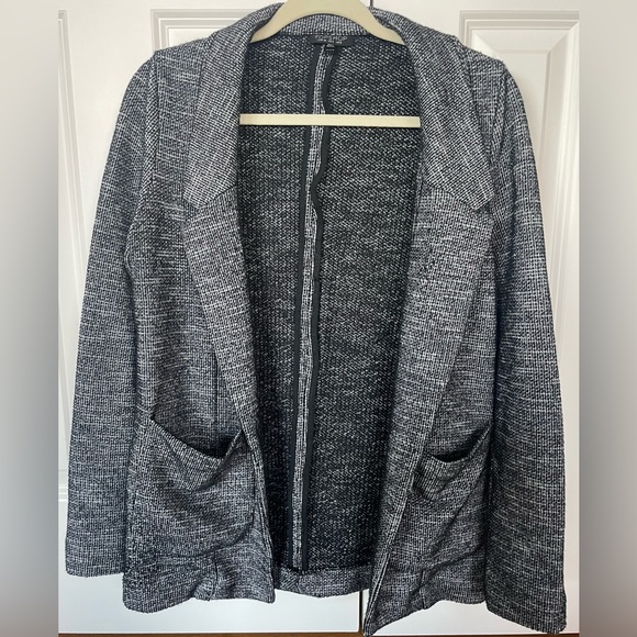 Topshop black and white knit blazer - Picture 2 of 5